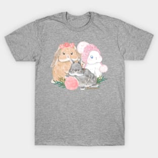 Baileysean claude watercolor rabbit _ bunniesmee T-Shirt